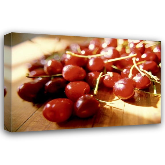 Bob Stefko 18x13 Gallery Wrapped Canvas Wall Art Titled - Cherries I