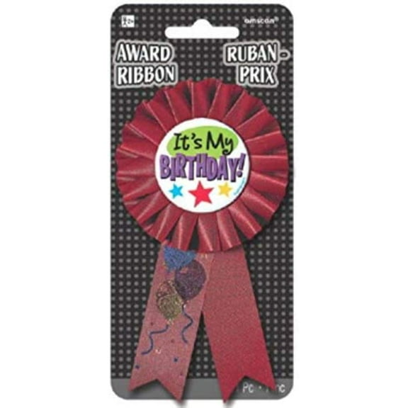 Amscan Award Ribbon, 6", Multicolored,210167