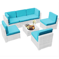 thumbnail image 2 of FKS LIFE Outdoor Cushion Slipcovers 25.6x25.6x3.9 inches Patio Cushion Covers Splash Proof Water with Zipper Furniture Cushion Cover, 2 of 8