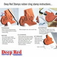thumbnail image 4 of Deep Red Stamps Puzzle Background Rubber Stamp 3.1 x 4.1inches, 4 of 4