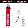thumbnail image 2 of Xotic Tech Red JDM Style Chinese Slogan Track Racing Towing Strap Compatible with Most Cars (Turbo Charged), 2 of 9