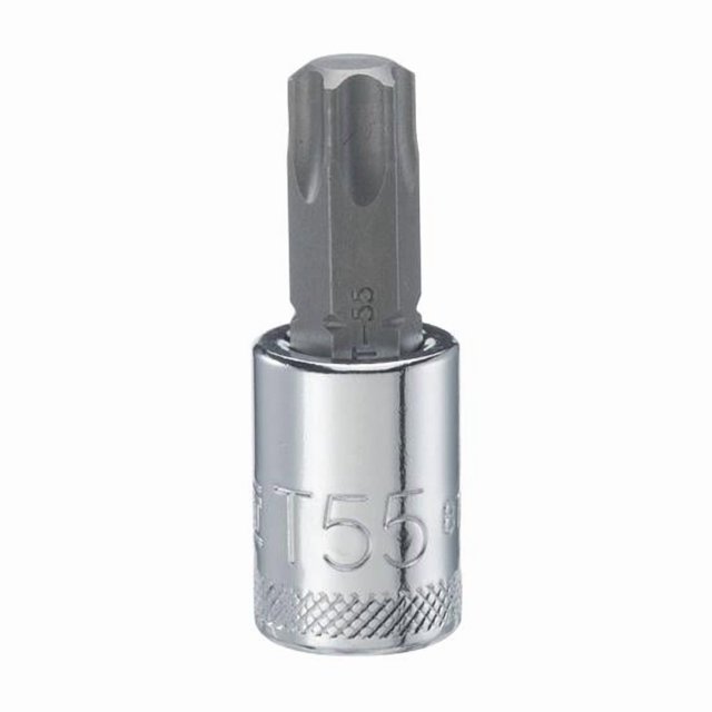 DEWALT Torx Bit Socket T55 3/8 Drive Polished Chrome 1-31/32 Length