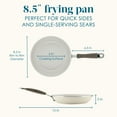 thumbnail image 4 of Rachael Ray Cucina 8.5 inch Ceramic Nonstick, Frying Pan, Almond, 4 of 9