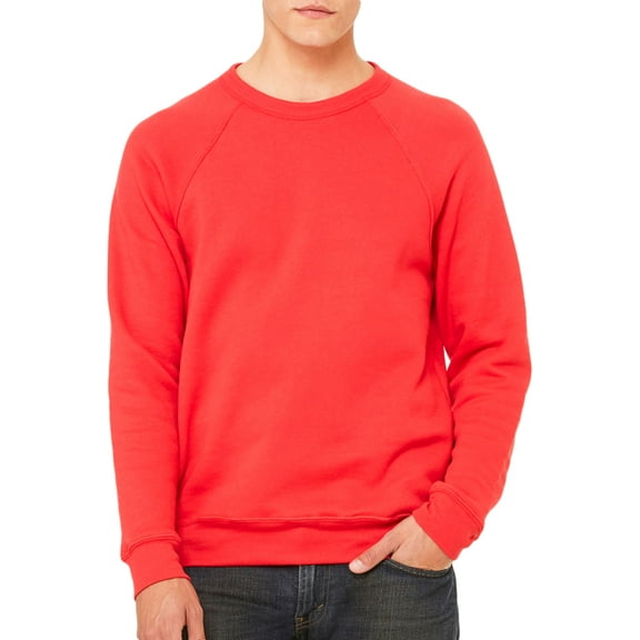 Unisex Fleece Crew Sweatshirt , 3901 , Red , Large