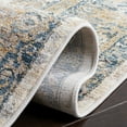 thumbnail image 5 of SAFAVIEH Valencia Maria Oriental Polyester Runner Rug, Ivory/Blue, 2' x 8', 5 of 8