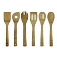 thumbnail image 5 of 7 Pcs Bamboo Kitchen Utensils, Bamboo Spatula Spoons Kitchen Cooking Utensils Set Best Gift, 5 of 7