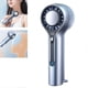 thumbnail image 1 of 1-100 Mini Turbo Cooling Handheld Fan 3000mAh Semiconductor Ice Tech Cooling Fan, Airplane-Friendly, Adjustable Stand, Digital Display, 1 of 5