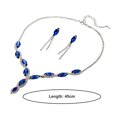 thumbnail image 4 of LYMAYTER Women Earrings 3Pcs/Set Necklace and Earring Set - Shiny Geometric, Faux Crystal, 4 of 7