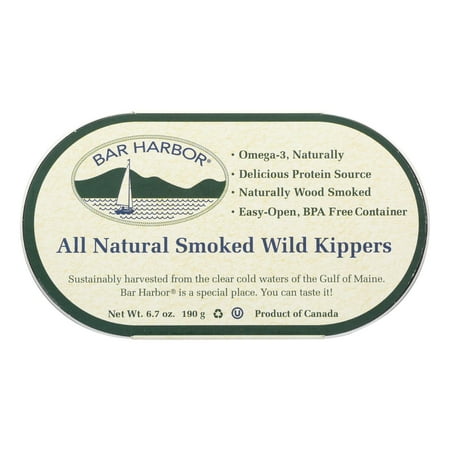 Bar Harbor - Smoked Wild Kippers - Case of 12 - 6.7 (Best Way To Cook Smoked Kippers)