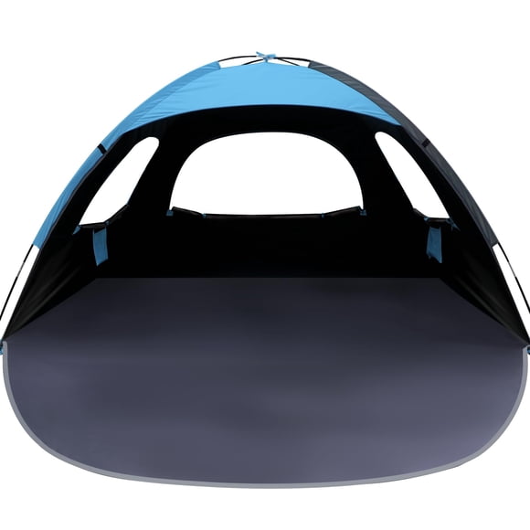 Sombrilla de playa portátil WhiteFang, antiUV, portátil, para 4 personas