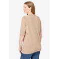 thumbnail image 3 of Woman Within Plus Size Lightweight Short Sleeve V-Neck Cardigan Sweater, 3 of 6