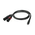 thumbnail image 3 of USB C to Double XLR Audio Cord Flexible 1 Meter for Mobile Phone Active Speaker Mixer Amplifier, 3 of 9