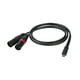 thumbnail image 3 of Cable de audio tipo C a doble XLR macho para teléfonos inteligentes y portátiles, 3 pines, 1 m, resistente, cable de audio estéreo para amplificador, 3 of 10
