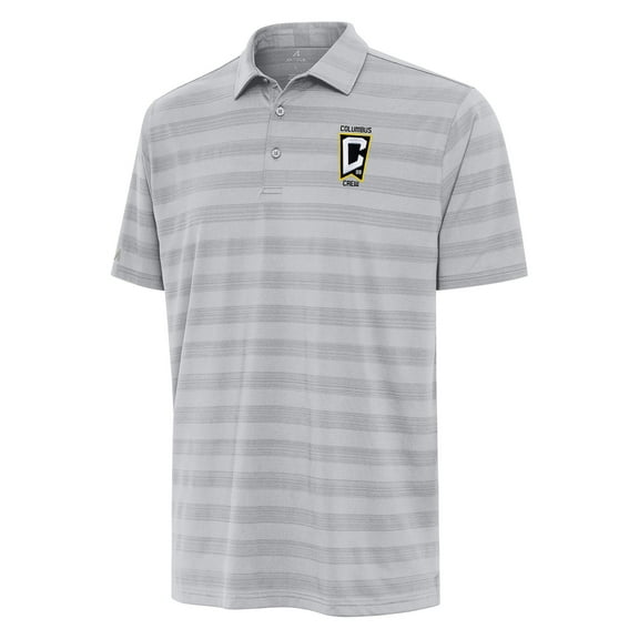 Men's Antigua Gray Columbus Crew Tunnel Polo