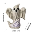 thumbnail image 2 of Fiudx Adorno de Resina de Calabaza Fantasma de Halloween, Diseño Único de Luz de Calabaza Fantasmal, Decoración de Patio Exterior, Ambiente Festivo para Porche de Jardín, Perfecto para Fiestas de Hal, 2 of 5