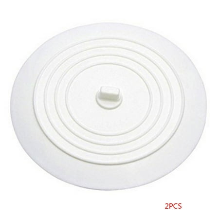 - 2 Pcs Diameter 15CM Tub Stopper Food Grade Silicone Solid Color Large Round Flat Sink Plug Covers