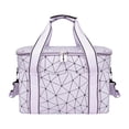 thumbnail image 1 of Bolsa de almuerzo térmica, bolsa de refrigeración gruesa para hombres y mujeres, impermeable, portátil Púrpura, 1 of 9