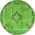 thumbnail image 1 of Ahgly Company Indoor Round Persian Green Traditional Area Rugs, 5' Round, 1 of 1