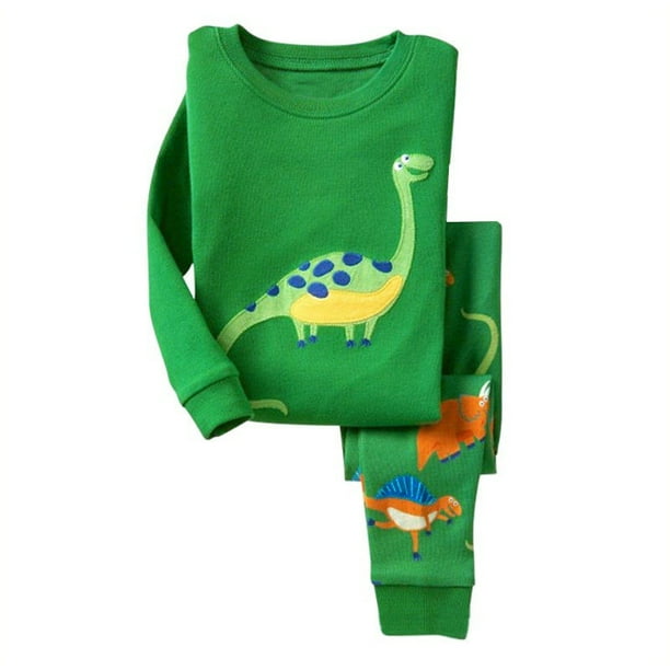 Canis New Kids Boy Baby Girls Dinosaur Pajamas Set Outfit Nightwear