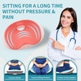 thumbnail image 5 of Florich Car Seat Cushion and Lumbar Support Pillow, Memory Foam Pillow for Tailbone Relief, Use for Office/Car/Wheel Chair, Pink, 5 of 9