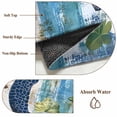 thumbnail image 6 of Round Rugs 5Ft, Sea Turtle Coastal Round Area Rug Washable Indoor Throw Carpet, Nautical Beach Summer Retro Soft Non Slip Circle Rug for Cabinet Bathroom Home Decor Aesthetic, 6 of 8