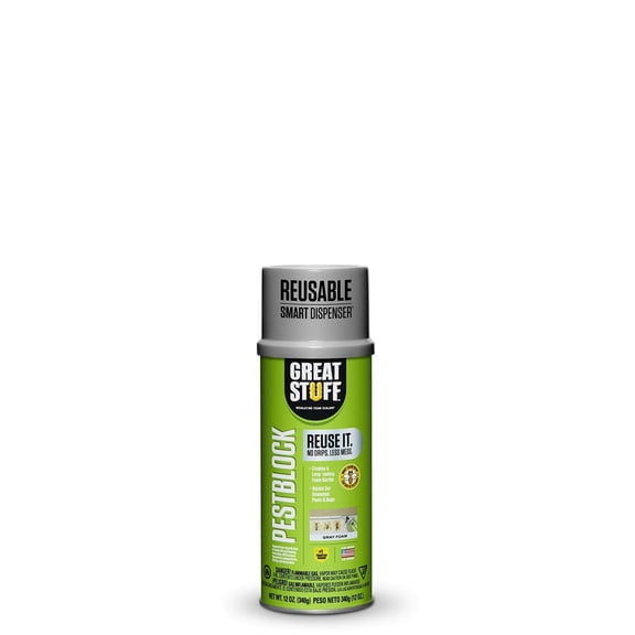 Great Stuff Pestblock Smart Dispenser Spray Foam Insulation - Expanding Foam - 12 oz
