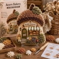 thumbnail image 6 of Whimsical Village 3D Fabric Poke Art Kit, Moon Moth Apothecary | Cottage Craft No Sew Press Technique Poke Kit for Beginners, 3D DIY Cottage Fabric Punch Needle Kit Gift for Craft Lovers, 6 of 11