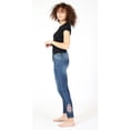 thumbnail image 4 of Charme by Grace in LA Women's Pink Floral Embroidered Skinny Jeans (30), 4 of 4