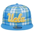 thumbnail image 2 of Men's New Era Blue UCLA Bruins Plaid 9FIFTY Snapback Hat, 2 of 6