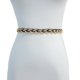 thumbnail image 2 of Cinturón de vestir elegante tejido de metal para mujer, dorado, 115 cm, 2 of 5
