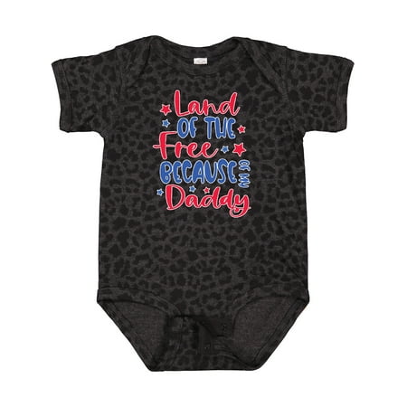 

Inktastic Memorial Day Land of the Free Because of My Daddy Boys or Girls Baby Bodysuit
