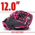 thumbnail image 3 of Guante de softball Franklin Sports Pro Series de 12 pulgadas, color rosa, 3 of 8