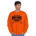 thumbnail image 2 of What An Awesome Grandpa Looks Like Men's Big & Tall Crewneck Sweatshirt Brisco Brands 3X, 2 of 4