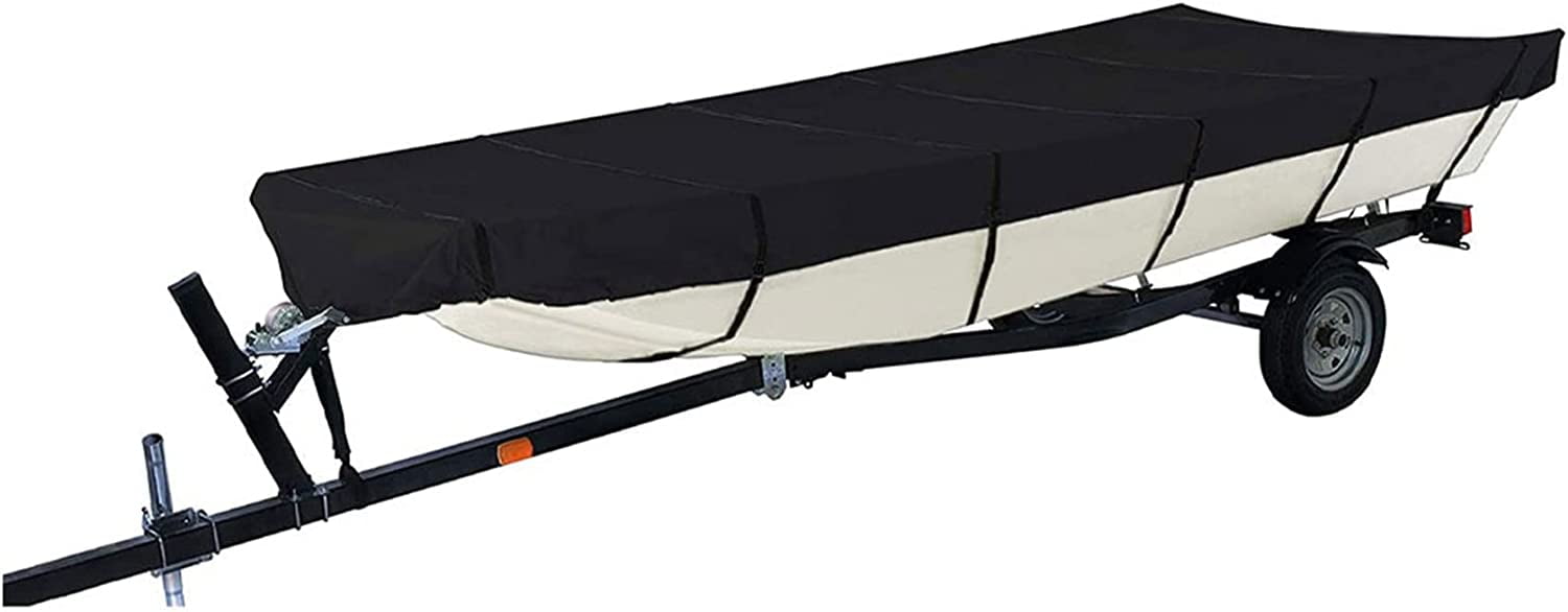 PETU Waterproof Heavy Duty 210D Boat Cover Trailerable Boat Cover