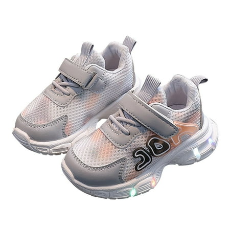 TJAZFJPA Toddler Running Shoes Soccer Luminous Kids Girls Light Sport Children Led Shoes Baby Shoes Boys Slip on Shoes Toddler Slip on Shoes Boys