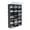 Black, variant on 3 Rows 12 Tier Portable 72 Pair Shoe Rack Organizer with Covers - 36 Grids Metal Shoe Rack Large Capacity Storage Cabinet Expandable for Entryway /Bed Room/ Toy Storage, Flexible DIY Style, Black