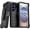 Black, variant on Defender Case for Samsung Galaxy S25 Ultra with Belt Clip, Kickstand, Dual-Layer, Black
