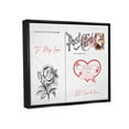 thumbnail image 3 of Stupell Industries To My Love Valentines Postcard Graphic Art Jet Black Floating Framed Canvas Print Wall Art, Design by Lil' Rue, 3 of 6