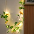 thumbnail image 6 of 20 LED Artificial Sunflower String Lights, 6.6FT Sunflower Garland With Lights Battery Operated Flower Fairy String Lights For Bedroom Wedding Birthday Party Home Garden Decor, 6 of 8
