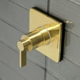 thumbnail image 2 of Kingston Brass KS3047NDL NuvoFusion 3-Way Diverter Valve with Trim Kit, Brushed Brass, 2 of 4