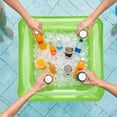 thumbnail image 5 of MMJ Pool Float Inflatable Cooler Bar Thickened PVC Floating Drink Snack Fruit Tray for Party Beach Lake 25.59x25.59in, 5 of 6