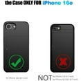 thumbnail image 7 of REQO for iPhone 16e Case with Card Holder Dual Layer Heavy Duty Protective Hidden Card Slot Slim Wallet Cover for iPhone 16e 6.1'', 7 of 7