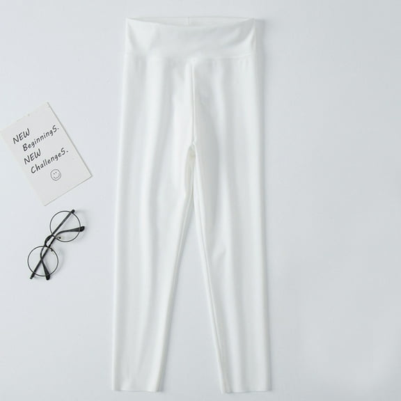 Girls Athletic Leggings Kids Dance Running Yoga Pants Workout Dance Tights Casual Girls Pants White 8-9 Years