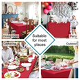 thumbnail image 2 of DWCN Red Tablecloth Square - Wateproof and Spillproof Kitchen Christmas Washable Polyester Table Cloth for Dining Room, 30 x 30 Inch, 2 of 6