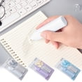 thumbnail image 1 of Plastic Eraser for Students, Handy Classroom Stationery With Ribbed Grip, for Writing and Office Use, Blue, 1 of 7