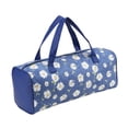 thumbnail image 3 of Bolsa de almacenamiento de hilo, gran capacidad, tela Oxford, organizador portátil de viaje para lana de tejer, ideal para madejas de hilo. Flor azul, 3 of 8