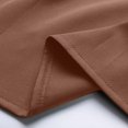 thumbnail image 4 of MKLEKYY Veste Marron pour Femmes Mode Col Rabattu Couleur Unie Manches Longues Ensemble de Vêtements Fins, 4 of 4