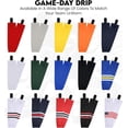 thumbnail image 6 of Exxact Sports Mesh Hockey Socks - Dry Fit Breathable Ice Hockey Socks for Men, Boys, Youth & Adult Players with Stay Up Fit (Small, Dark Green), 6 of 7