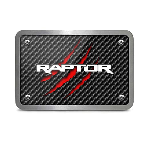 Ford Explorer Carbon Fiber Look UV Graphic Metal Plate on ABS Plastic 2 inch Tow Hitch Cover Made in USA