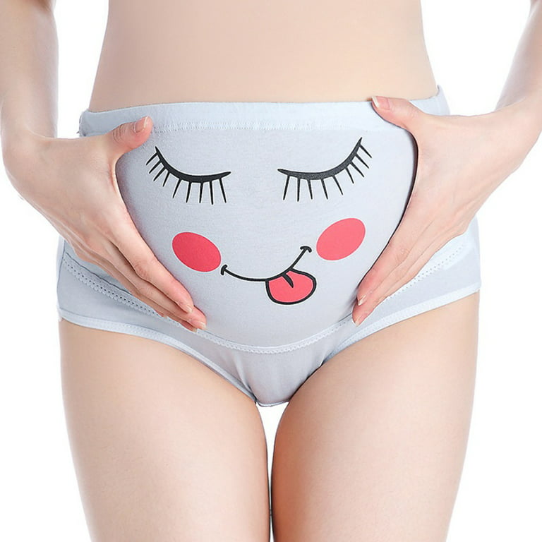 Pregnant Women Cotton High Waist Cartoon Maternity Panties Mother Belly Support  Underwear Postpartum Briefs Pregnancy Short Pants 